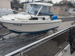 Jeanneau Merry Fisher 530 with road trailer and new outboard.